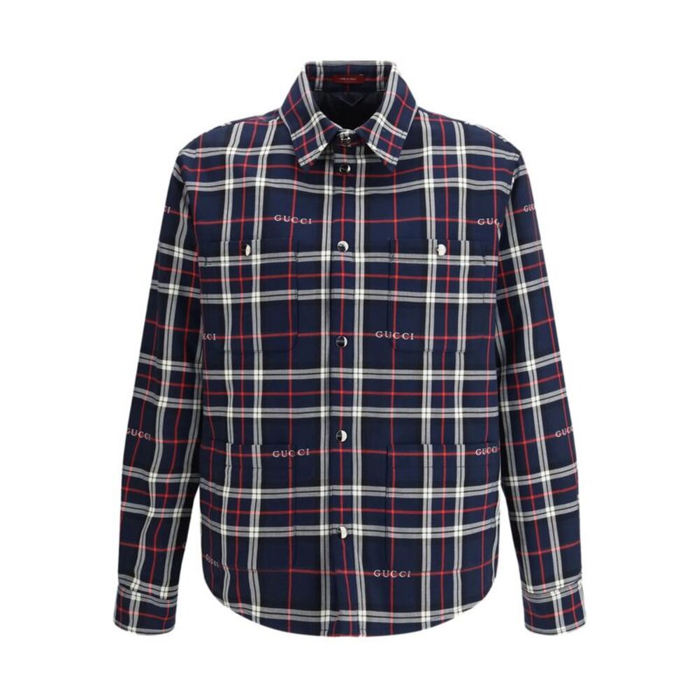 Gucci Blue Jackets - Shirt Jackets Men
